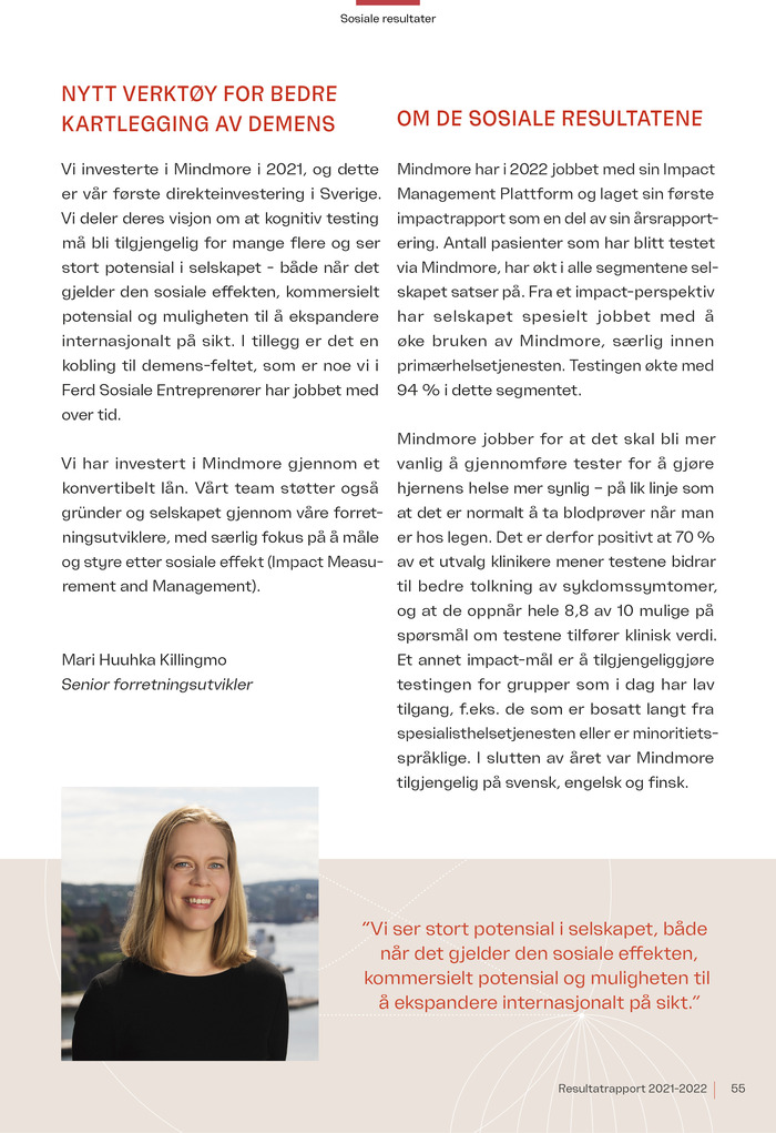 Videre om Mindmore
